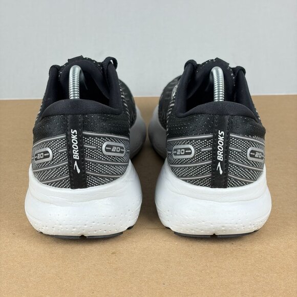 Brooks Glycerin 20 Athletic Running Shoes Womens 8.5 Black White Low Top Lace Up - Picture 4 of 10
